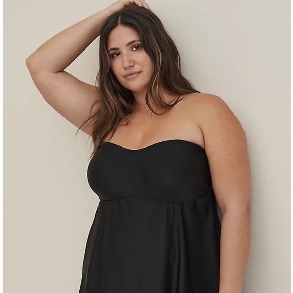 TORRID Wireless Swim Dress - Picture 2 of 7